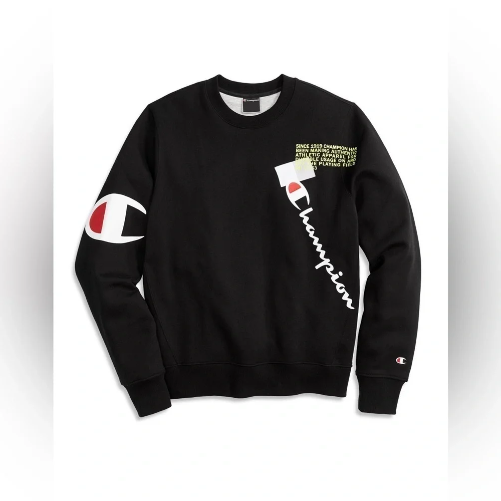 Champion Mens Super Fleece 2.0 Behind The Label Crew - Picture 1 of 9